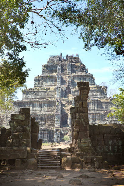 Koh Ker temple complex, death pyramid Prasat Prang, Cambodia stock photo