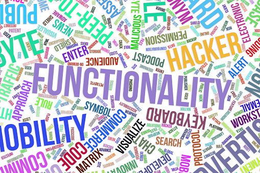 Functionality Conceptual Word Cloud For Business Information Technology ...
