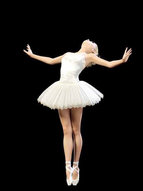 istock 3D ballerina in white tutu. 934089160