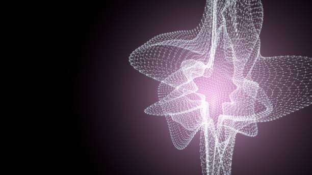 istock Molecule model with connected lines with dots on dark background. Medicine, technology, chemistry or science background. Scientific or medical background with molecules and atoms. 3d illustration 934098958