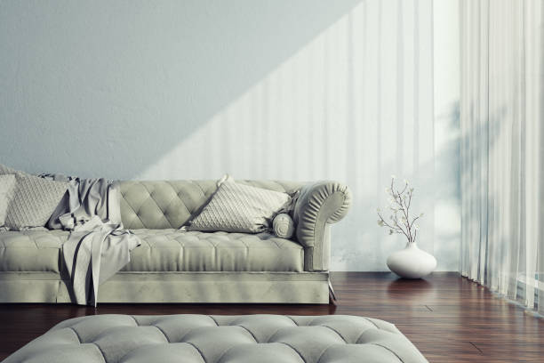 istock Living room with sofa, decoration and copy space 934108244