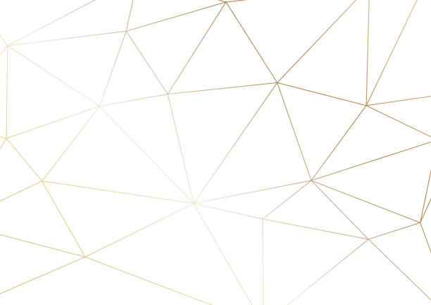 ilustraciones, imágenes clip art, dibujos animados e iconos de stock de oro textura poligonal. diseño de la cubierta del vector para invintation de boda, carteles, pancartas, folletos, presentaciones y tarjetas de visita - beautiful elegance concepts white