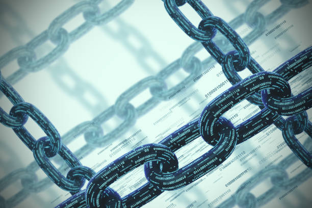 istock Many chains, a blockchain concept, gray closeup 934123082