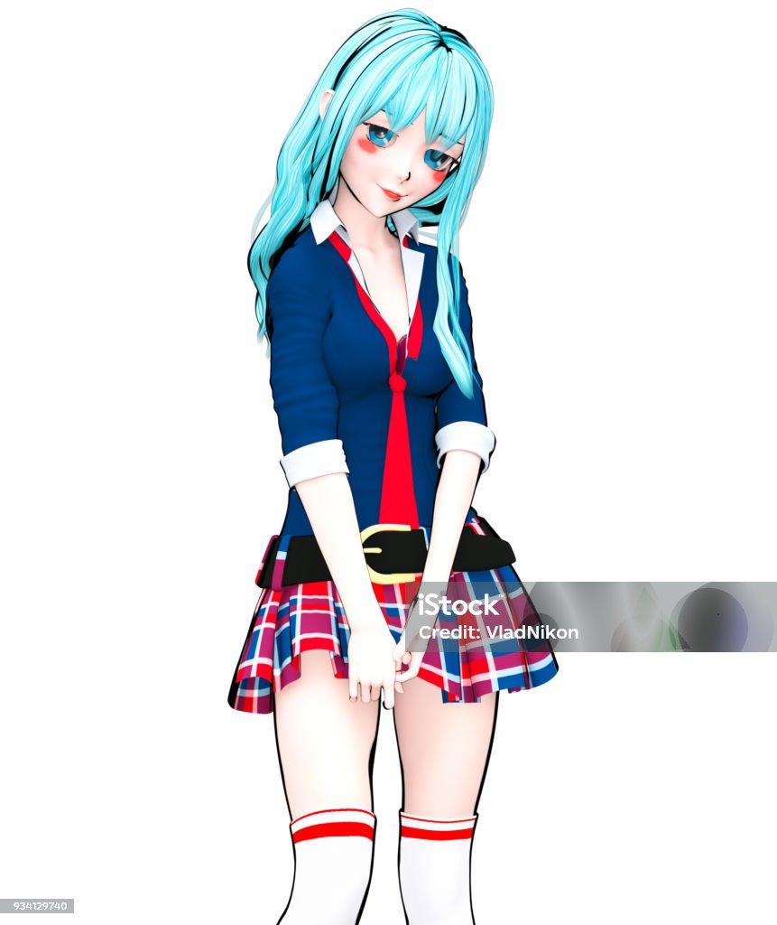 Nữ Sinh Anime 3d Nhật Bản Hình ảnh Sẵn có - Tải xuống Hình ảnh ...