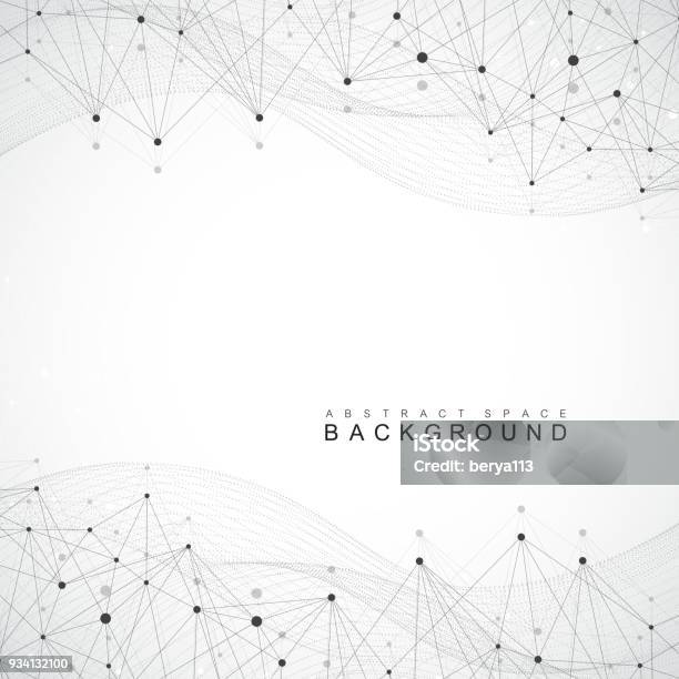 Global Network Connection Network And Big Data Visualization Background Global Business Vector Illustration Stock Illustration - Download Image Now