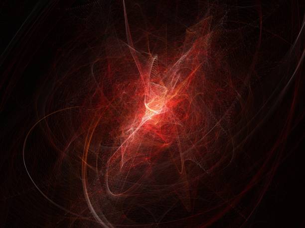 istock Abstract orange fractal background 934132576