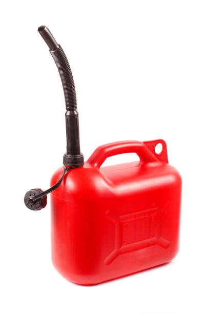 istock Red plastic petrol canister 934138798