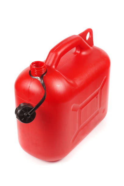 istock Red plastic petrol canister 934138818