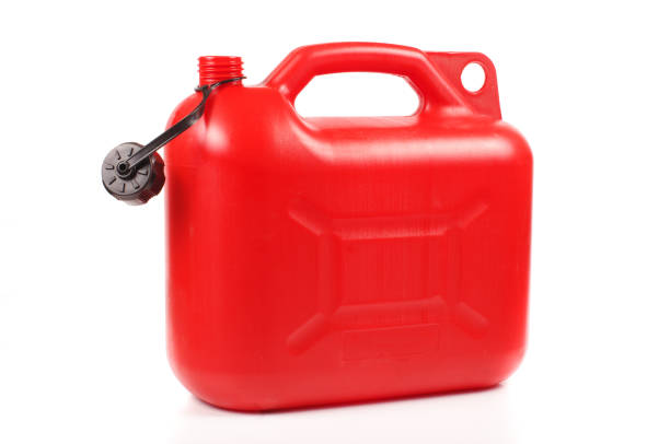 istock Red plastic petrol canister 934138866