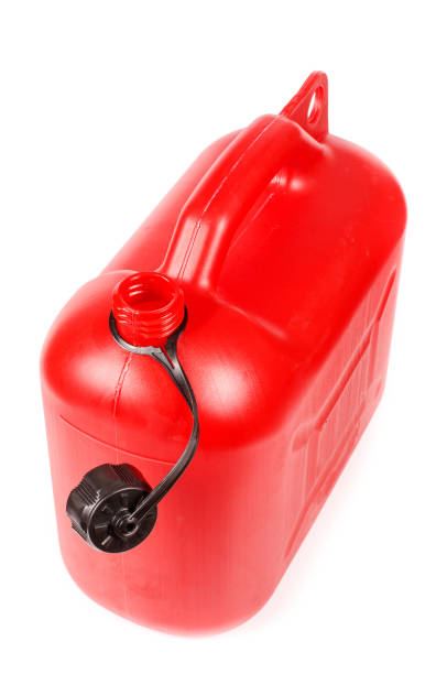 istock Red plastic petrol canister 934138920