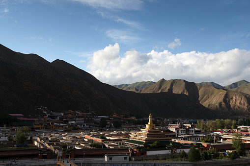 Labrang Monastery in the morning - Xiahe, Gannan, Gansu