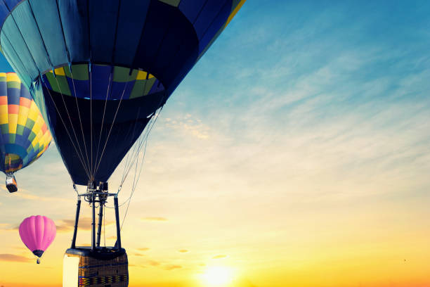 istock Beautiful balloon in the sky at sunset. 934145008