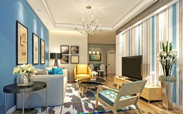 istock 3D Render of living room 934153618