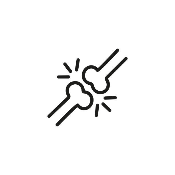 ikona bólu stawów - joint stock illustrations