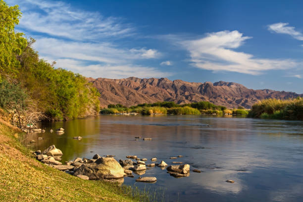 istock Landscape of Orange River and mountains 934186650