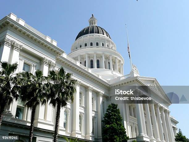 Sacramento Capitol Building Stock Photo - Download Image Now - Architectural Dome, Blue, Color Image