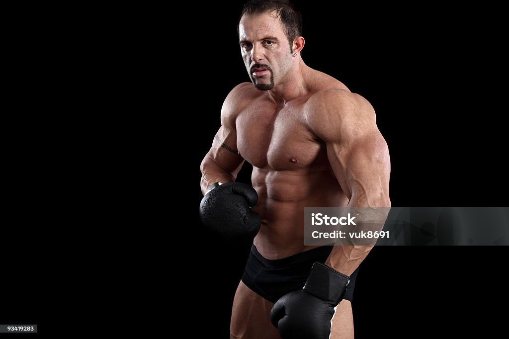 boxer musculaire - Photo de Adulte libre de droits