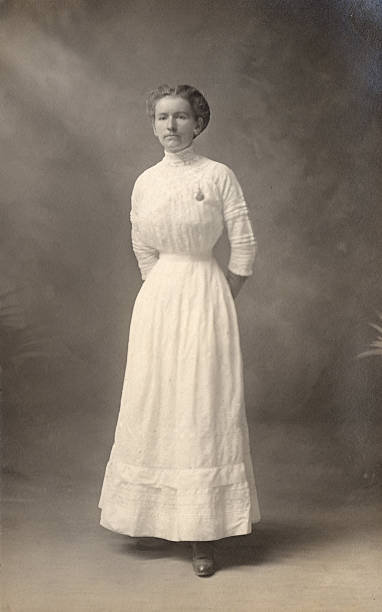 istock Woman in white dress, 1908 93419645