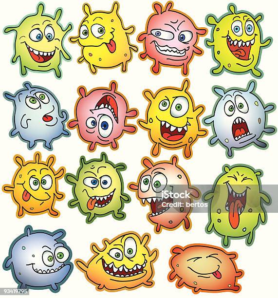 Germes - Arte vetorial de stock e mais imagens de Agressão - Agressão, Ampliação, Bactéria