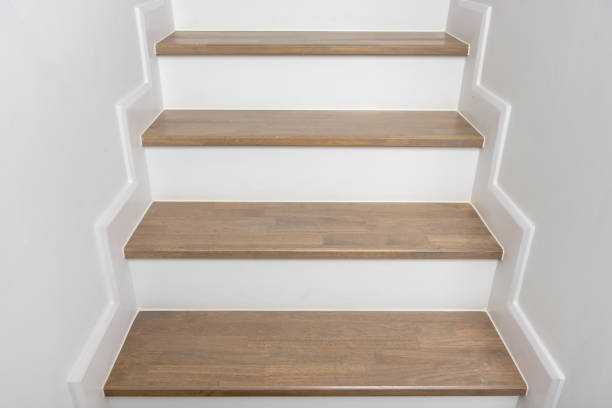 istock wooden staircase interior decoration 934202976