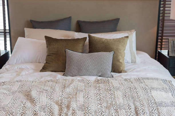 istock luxury bedroom style with set of pillows 934202992