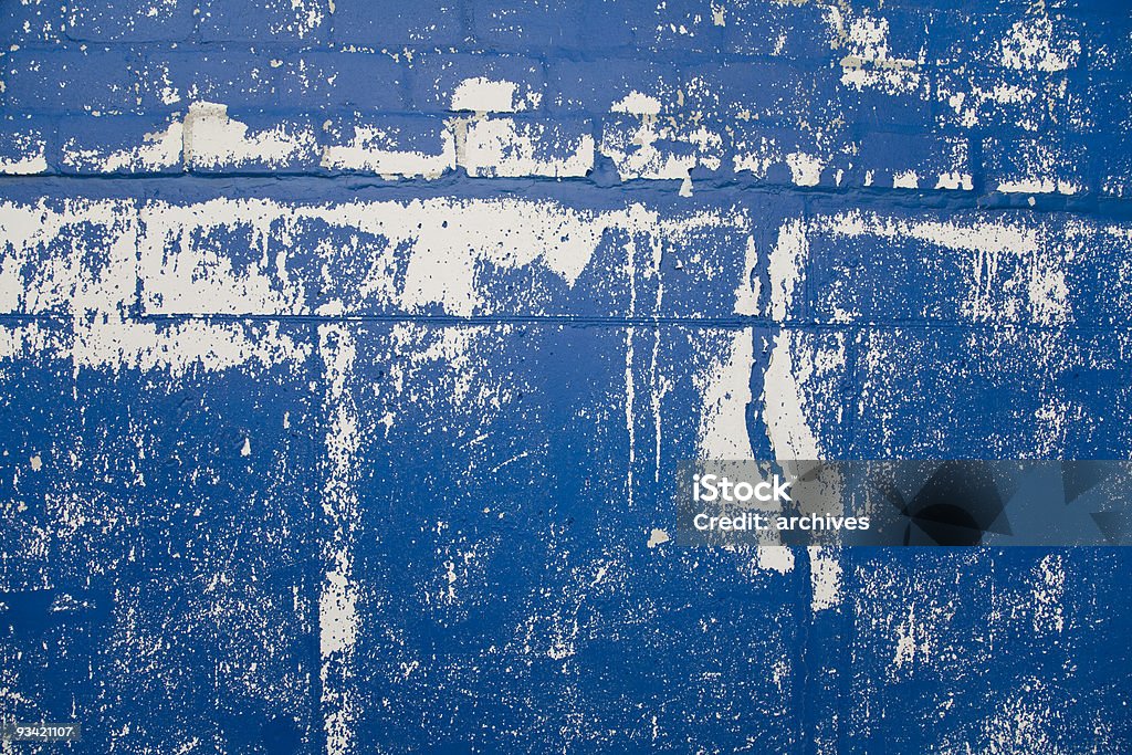 Blu grunge sfondo a parete - Foto stock royalty-free di Ambientazione esterna