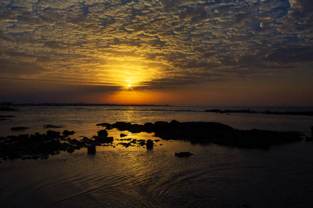 istock Beautiful sunset in yellow as background. Azerbaijan nature 934216082