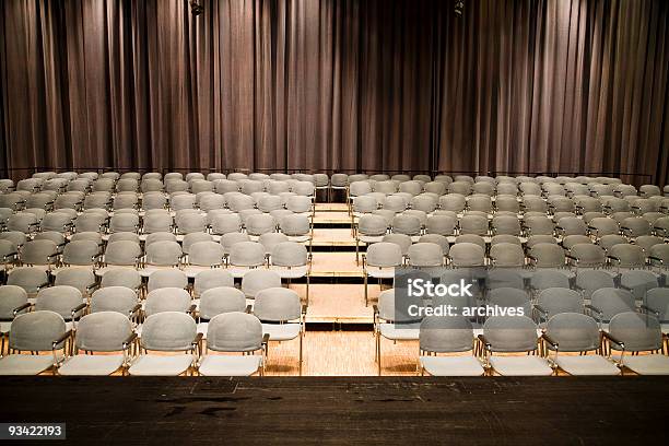 Stage View Stock Photo - Download Image Now - Chair, Closed, Color Image