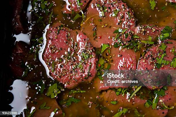 Marinado Carne - Fotografias de stock e mais imagens de Marinado - Marinado, Carne, Alimentação Saudável