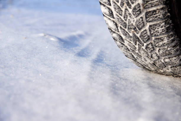 istock snow tires in action in winter 934230474