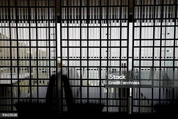 Japanese Restaurant Interior Stock Photo - Download Image Now - Asia, Back Lit, Black And White