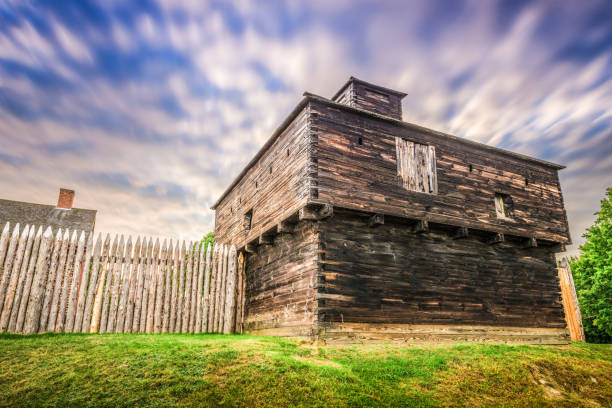 Augusta, Maine, USA at historic Fort Western.