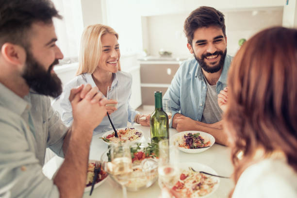 istock Friends having great time together at home 934245582