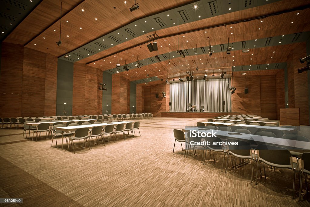 Leere convention center - Lizenzfrei Alt Stock-Foto