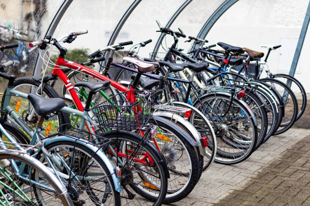 istock Bicycle parking in the city 934251720