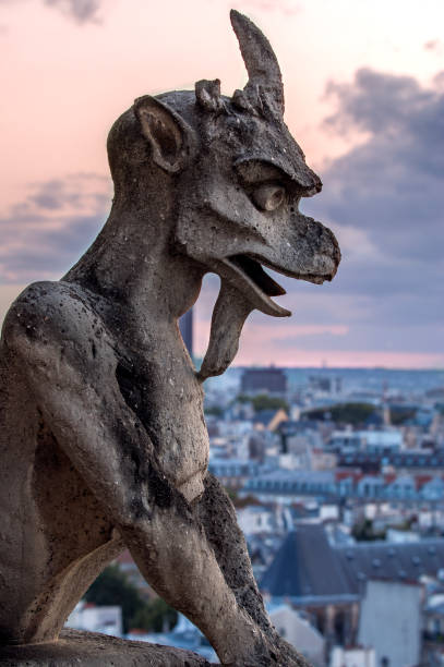istock Gargoyle on Notre Dame In Paris at sunset 934254988
