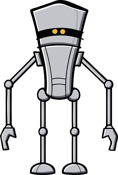 robot vector art illustration