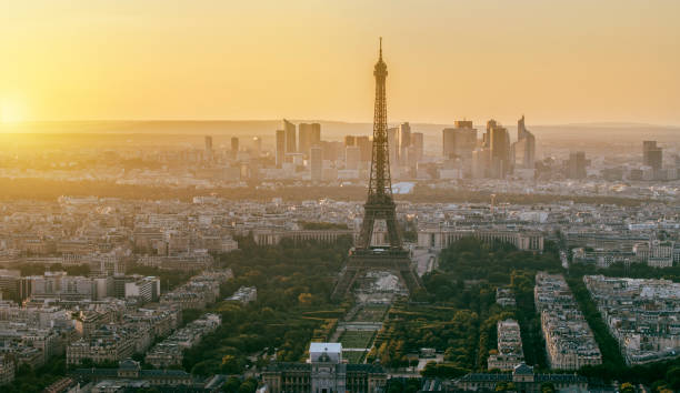 istock Eiffel tower in paris at sunset 934259288