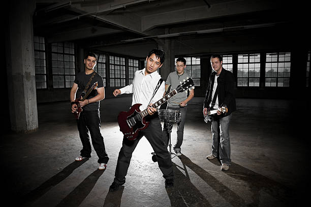 rock band portrait  boy band stock pictures, royalty-free photos & images