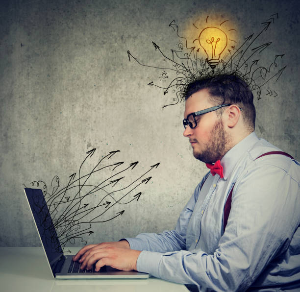 istock business man working on laptop has bright ideas 934271002