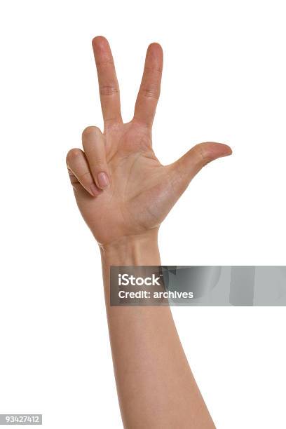 Drei Finger Stockfoto und mehr Bilder von Anatomie - Anatomie, Countdown, Daumen