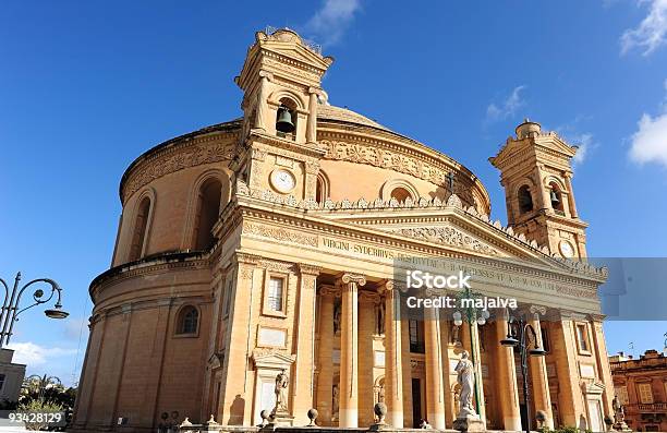 The Rotunda Of St Marija Assunta Mosta - Fotografie stock e altre immagini di Rotonda - Architettura - Rotonda - Architettura, Cupola, Malta