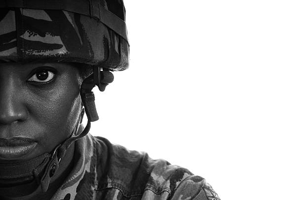 Female Soldier portrait  camouflage clothing photos stock pictures, royalty-free photos & images