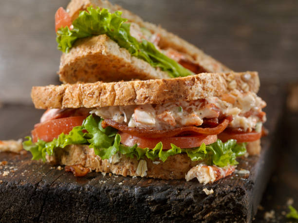 istock Creamy Lobster Salad, BLT Sandwich 934286056