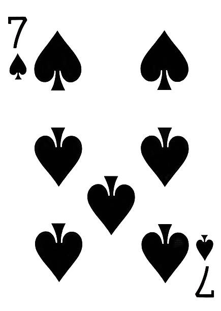 Seven Of Spades Playing Card Stock Photo - Download Image Now