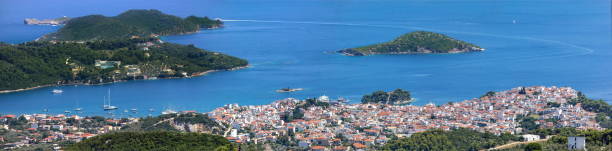 istock Panoramic view at the Skiathos island, Greece 934292766