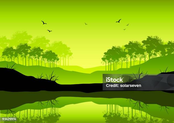 신선한 녹색 풍경 0명에 대한 스톡 벡터 아트 및 기타 이미지 - 0명, 고요한 장면, 관광 리조트