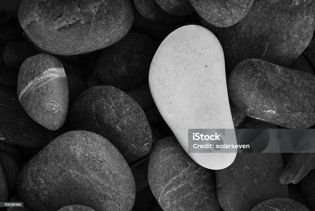 Pedra pedra branca - Royalty-free Cor preta Foto de stock