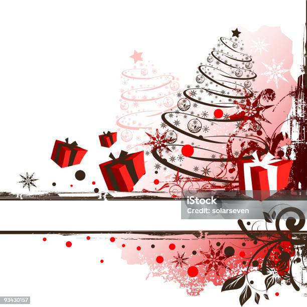 グランジクリスマスフレーム - お祝いのベクターアート素材や画像を多数ご用意 - お祝い, イラストレーション, インク
