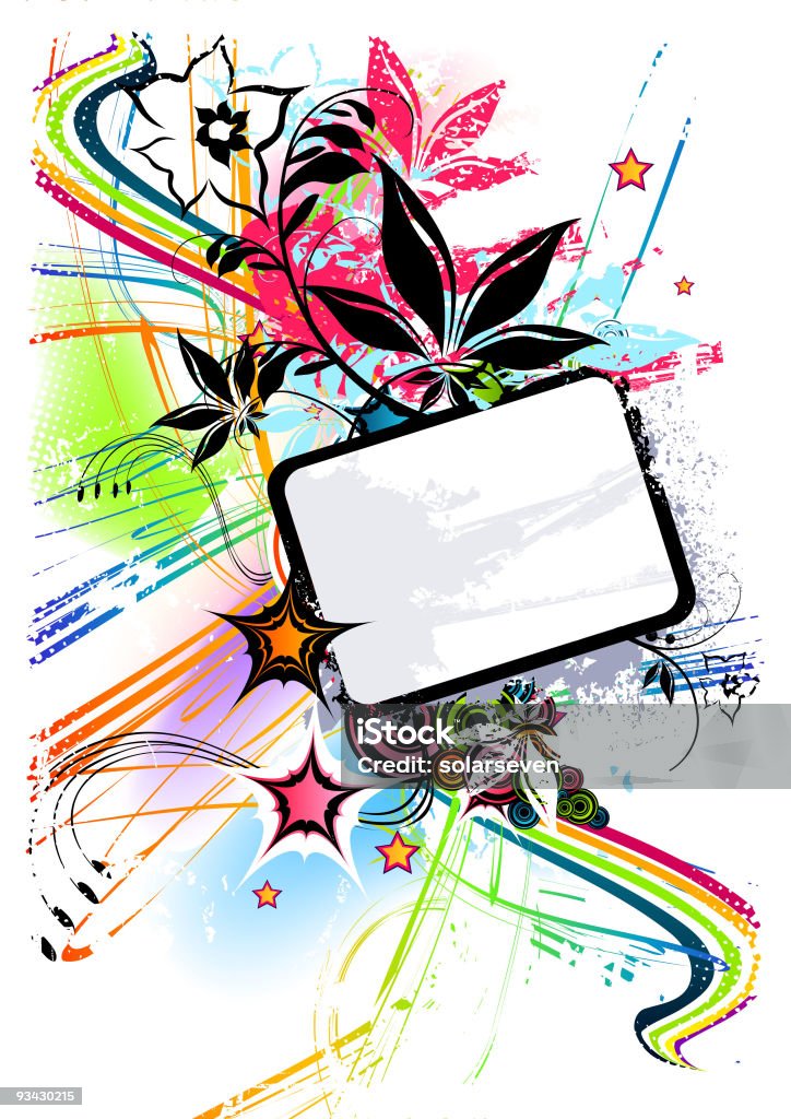Colour Burst Frame Stock Illustration - Download Image Now - Abstract ...